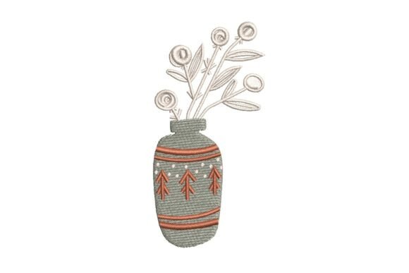 Boho Christmas Vase with Flowers Embroidery Review