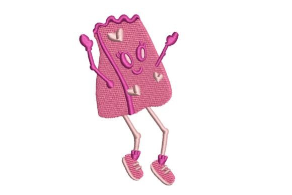 Cute Valentine s Day Gift Bag Character Embroidery Design Review