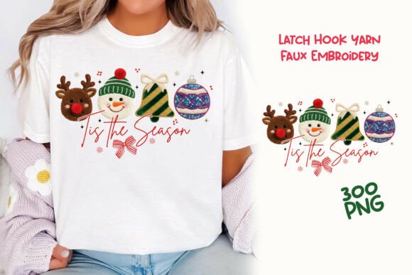 Latch Yarn Faux Embroidery Christmas PNG Review