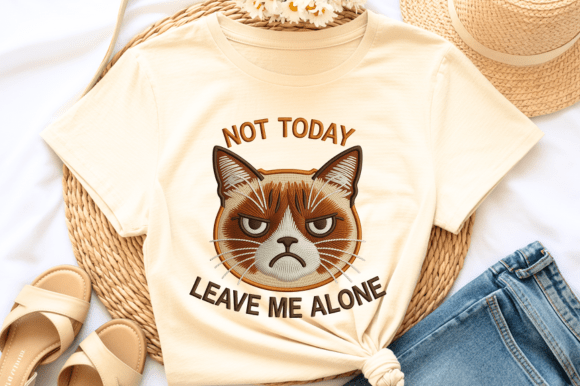 Not Today Leave Me Alone Cat Embroidery Review