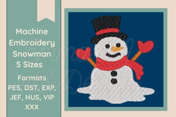 Review: Melting Snowman Machine Embroidery Design